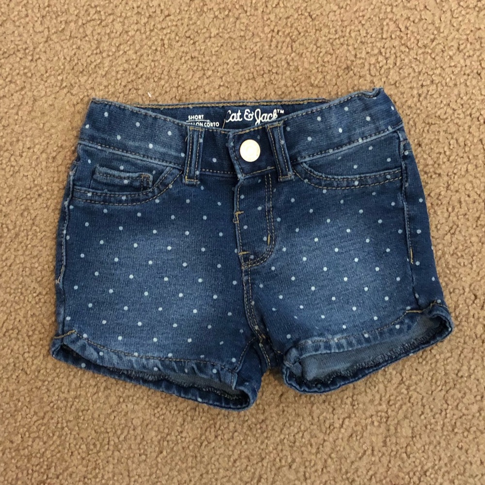 Donated** Toddler girls polka dot shorts